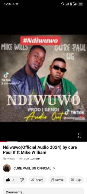 Ndiwuwo by Cure Paul Ug Ft Mike William - Percent Promotionz