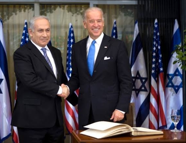 U.S president with Israel counterpart Benjamin Netanyahu 