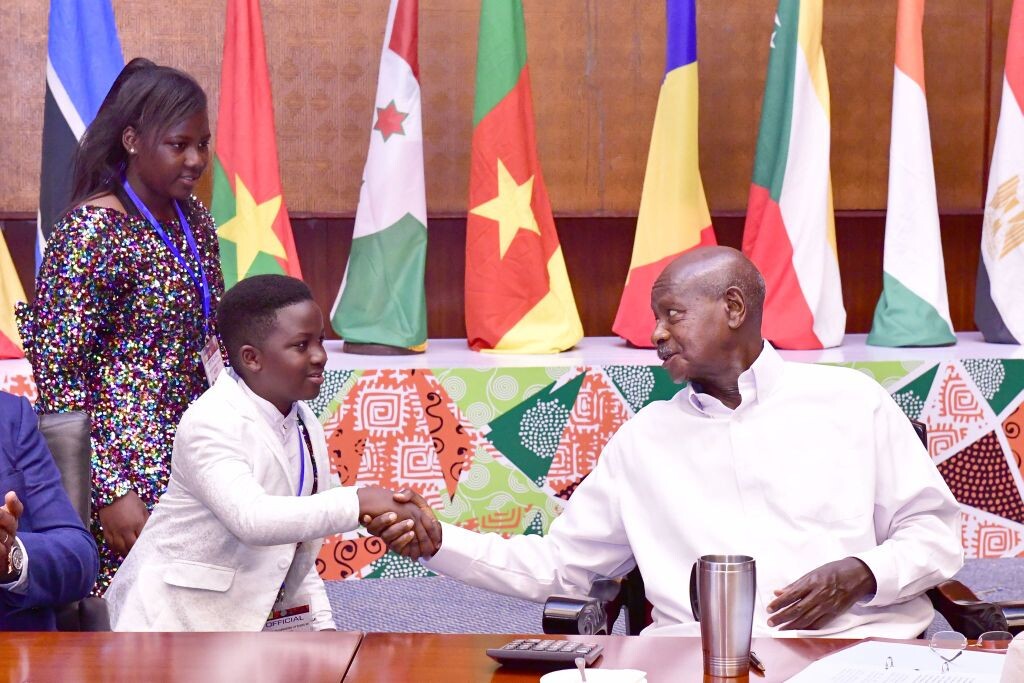 Museveni meets Esther and Ezekiel 