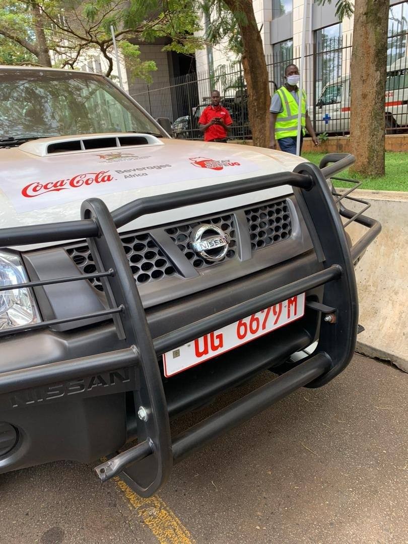 One of the three Brand New Nissan Pickup Trucks donated 