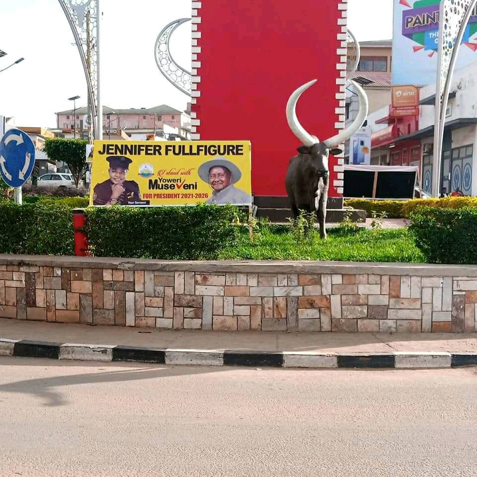 Full Figure's poster at the Mbarara roundabout 