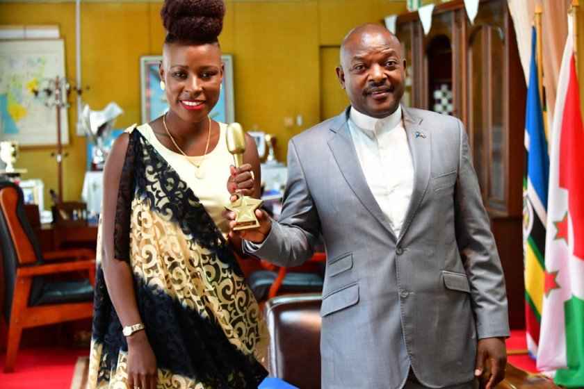 Natacha and Nkurunziza, Burundi's President