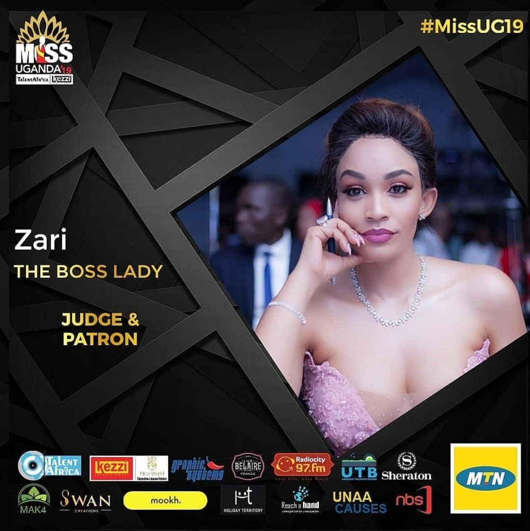 Zari Hassan Miss Uganda Judge