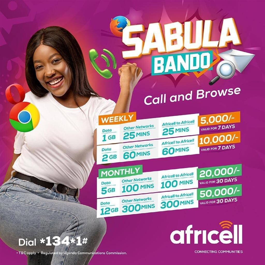 a Juicy advert from Africell