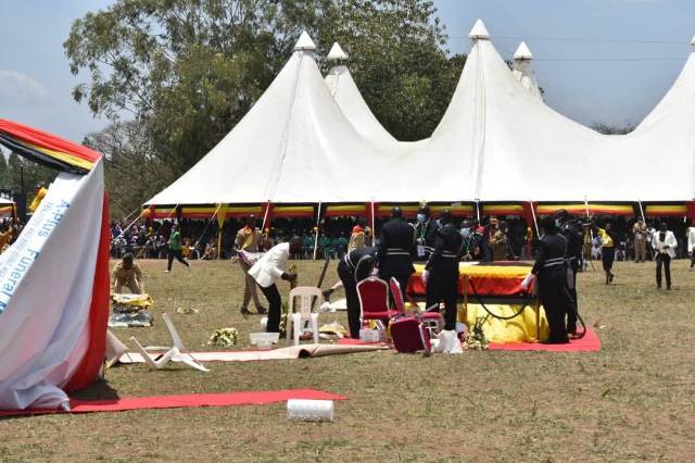 The blown away tent