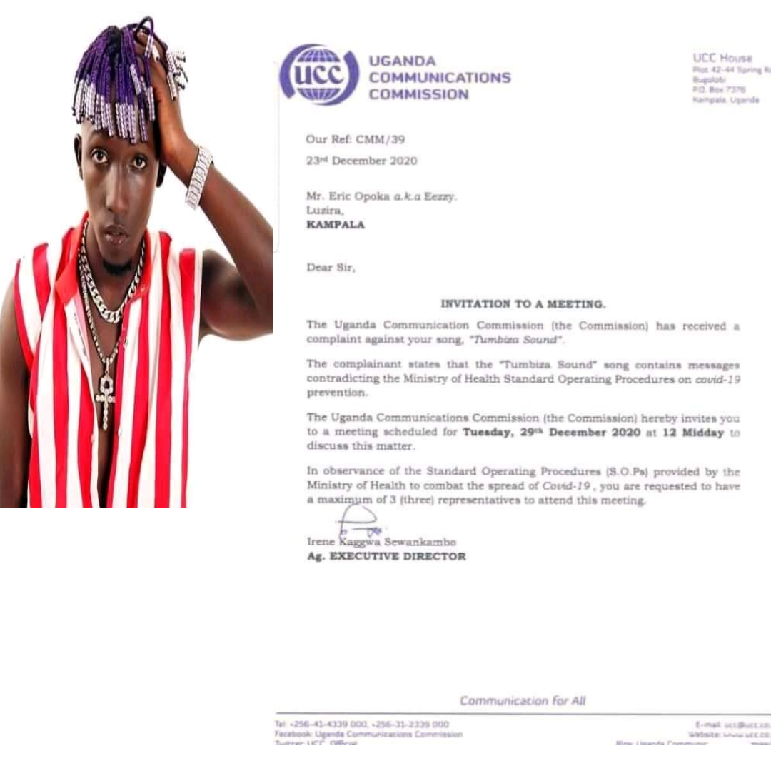 UCC summons EeZzy over'Tumbiza sound's song