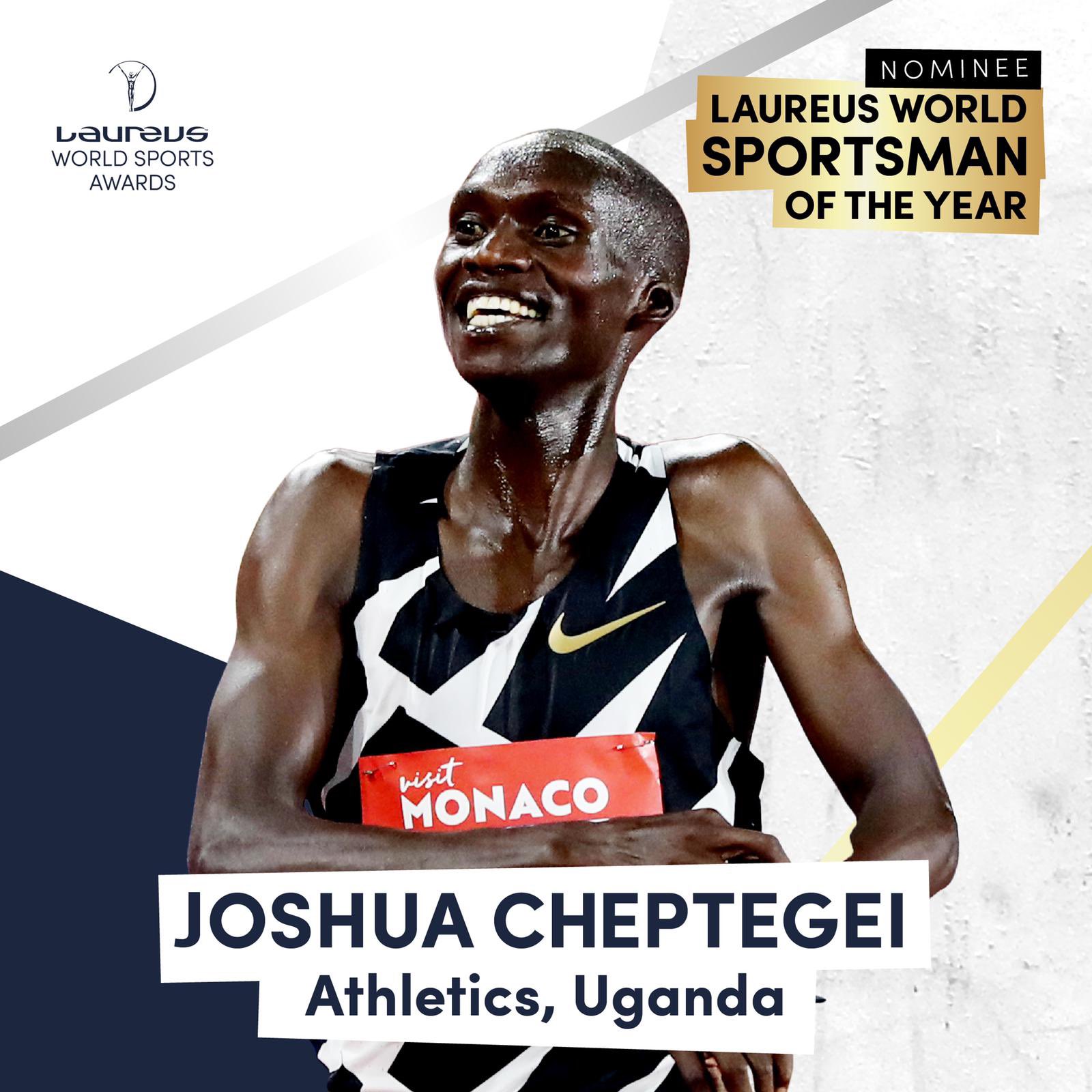 Joshua Cheptegei scoops another global award nomination