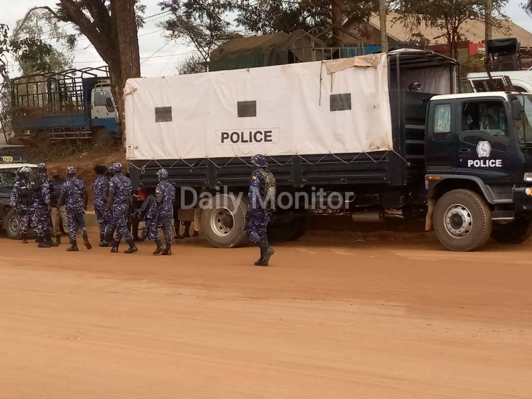 Heavy police deployment in Masaka as MPs Sseggirinya and Ssewannyana are set to appear before court