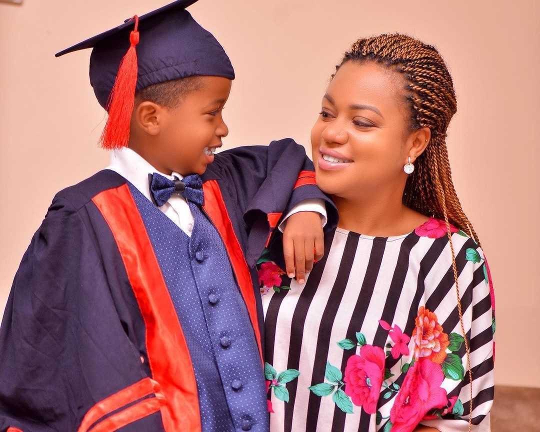 Attacked: Zuena receives negative vibes after congratulating her son upon graduation