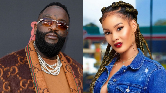 Love in the air. Video vixen Hamisa Mobetto publicises relationship with American Rapper Rick Ross.