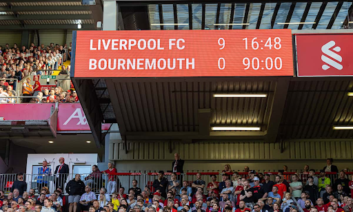 Liverpool 9-0 Bournemouth