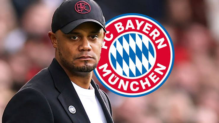 Vincent Kompany appointed as new Bayern Munich manager.