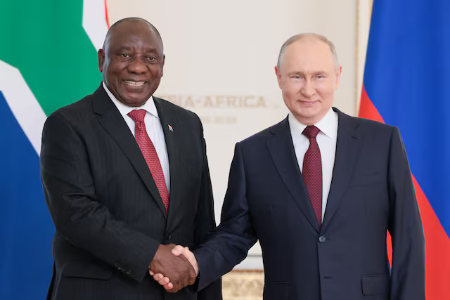 Putin Congratulates South Africas Ramaphosa on Re-Election, Indicating Warm Ties